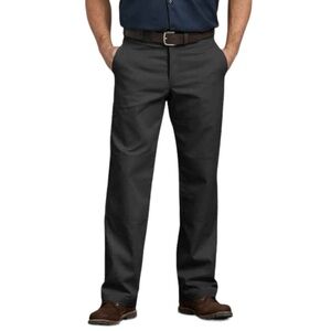 Dickies Black Relaxed Fit Double Knee Work Pants Size 40 X 30